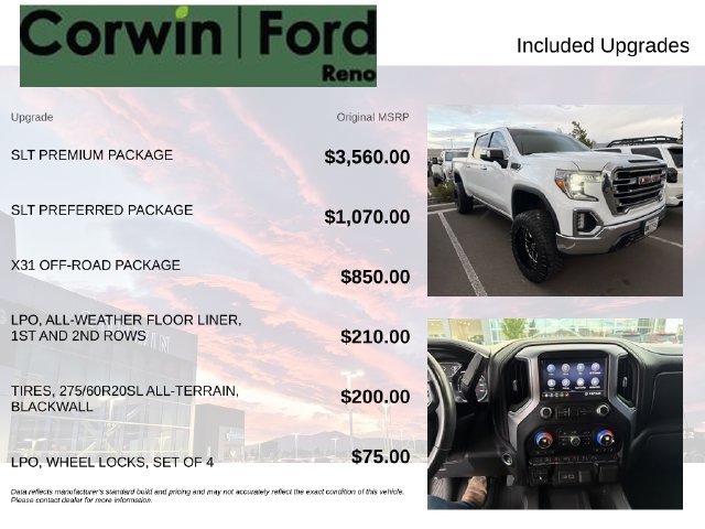 Used 2020 GMC Sierra 1500 SLT w/ SLT Premium Package AWD/4WD image 3