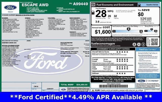 Certified 2023 Ford Escape ST-Line w/ Tech Pack #1 image 20