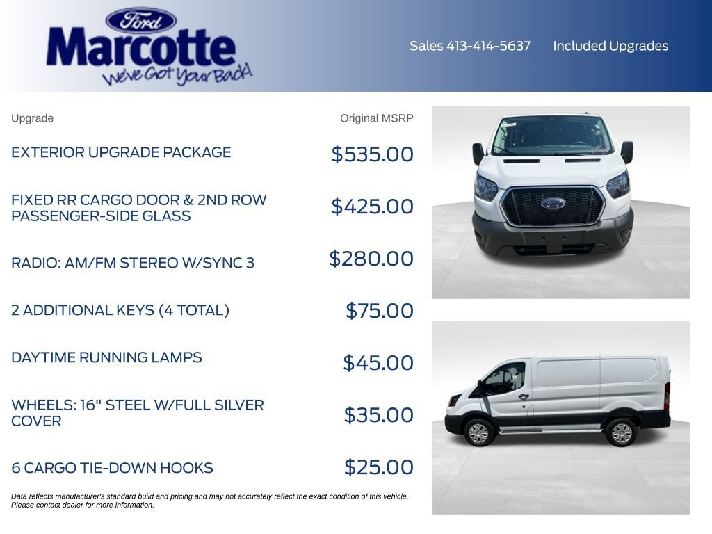 Certified 2025 Ford Transit 250 Low Roof w/ Exterior Upgrade Package RWD image 5