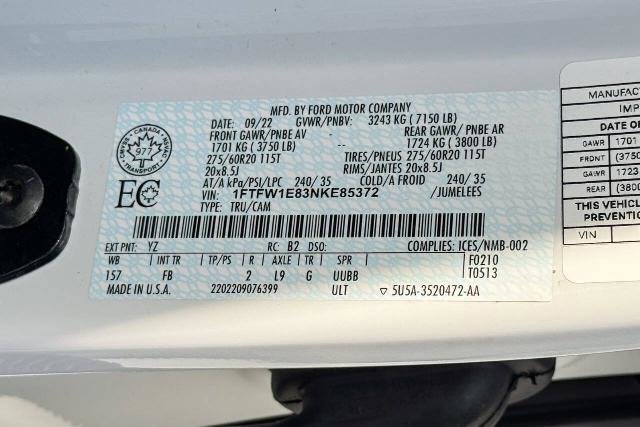 Certified 2022 Ford F150 XLT w/ Equipment Group 302A High image 25