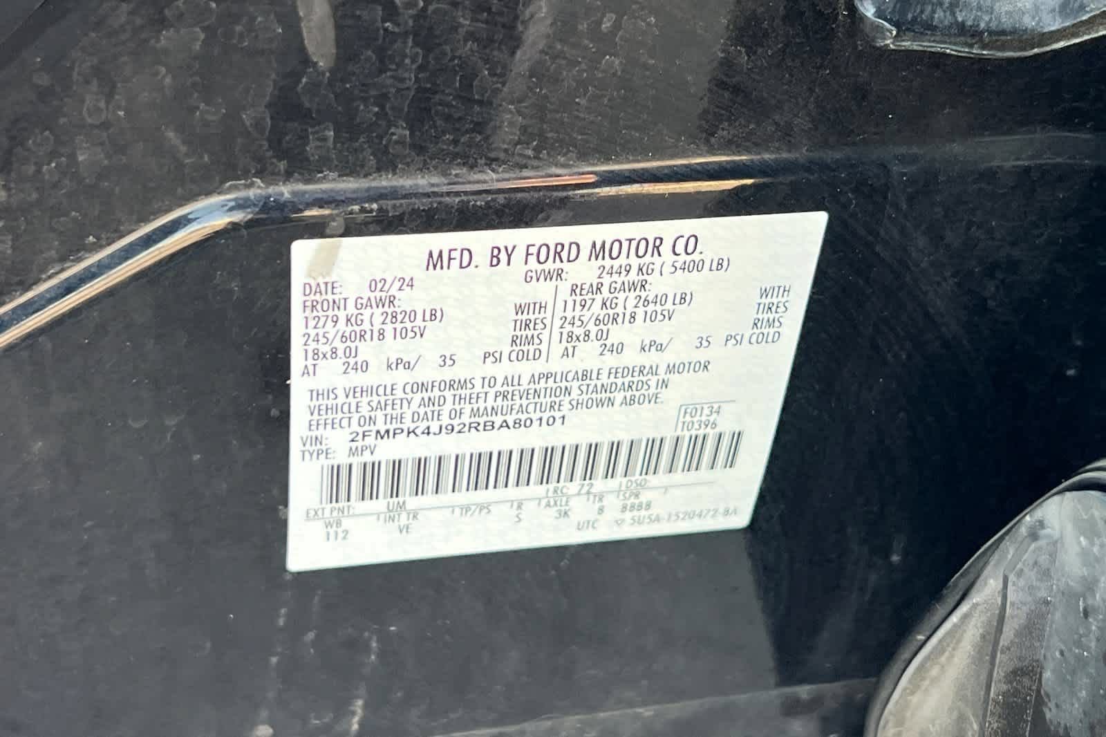 Certified 2024 Ford Edge SEL AWD/4WD image 29