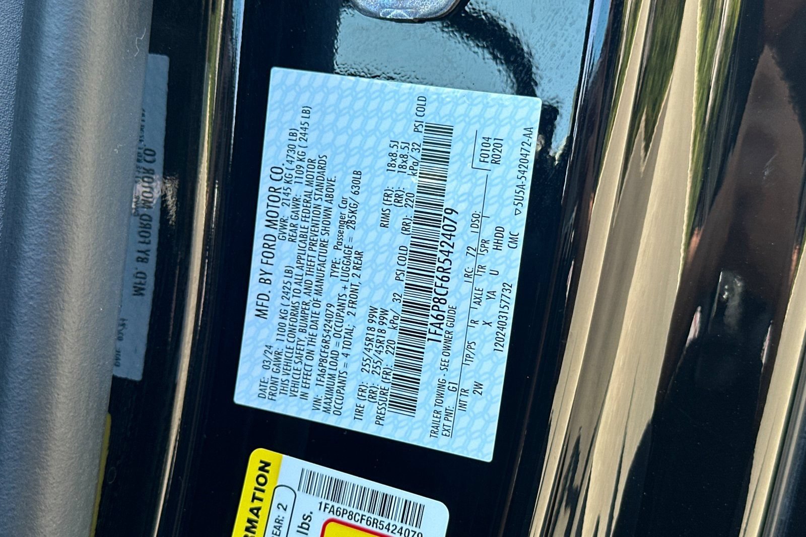 Certified 2024 Ford Mustang GT RWD image 54