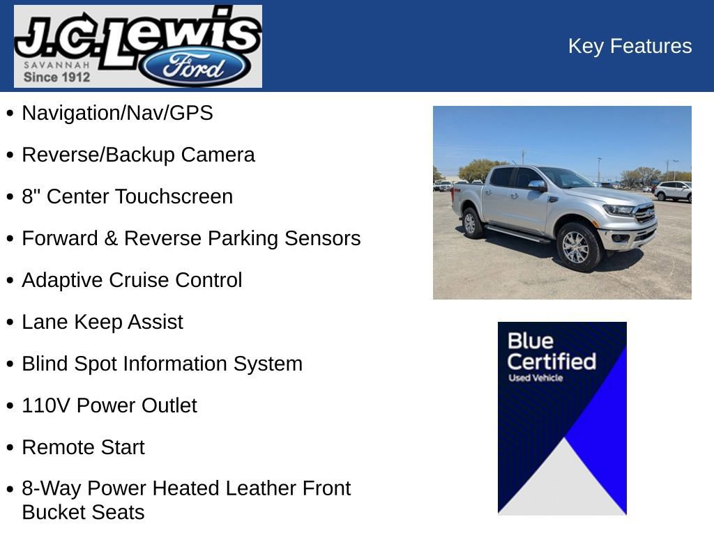 Certified 2019 Ford Ranger Lariat w/ Equipment Group 501A Mid image 32