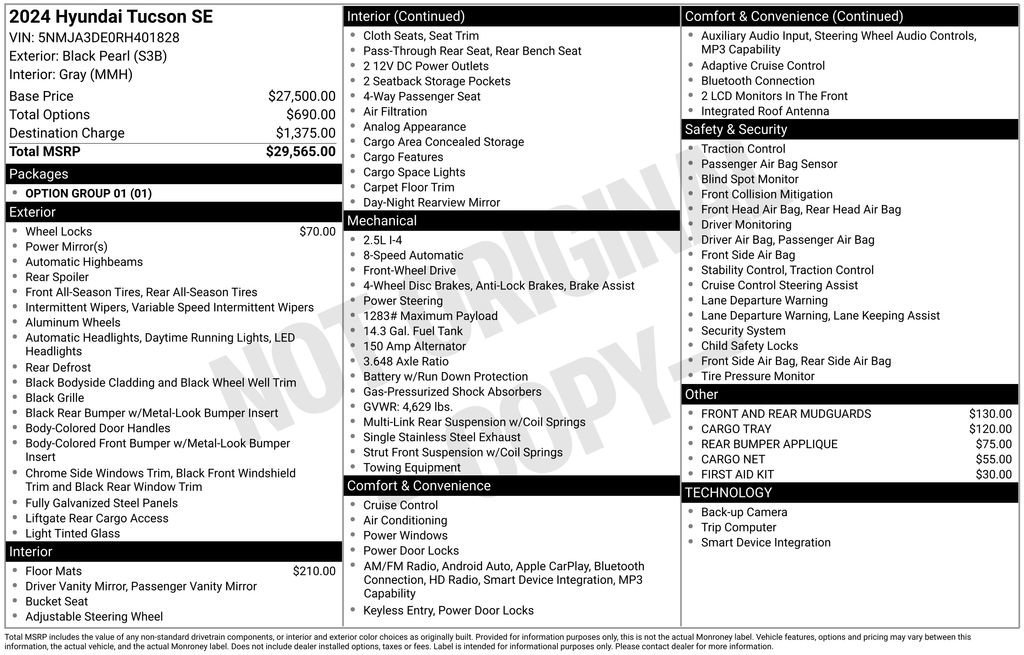 Used 2024 Hyundai Tucson SE image 10