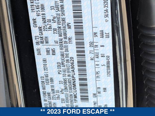 Certified 2023 Ford Escape ST-Line w/ Tech Pack #1 FWD image 24