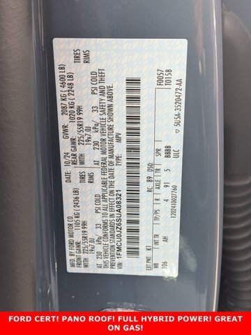 Certified 2025 Ford Escape Platinum w/ Premium Technology Package FWD image 32