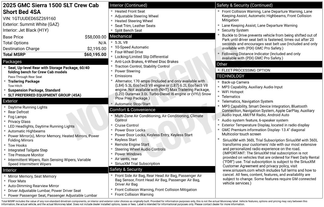 Used 2025 GMC Sierra 1500 SLT AWD/4WD image 35