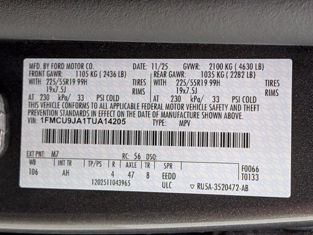 Certified 2026 Ford Escape Platinum w/ Premium Technology Package AWD/4WD image 25