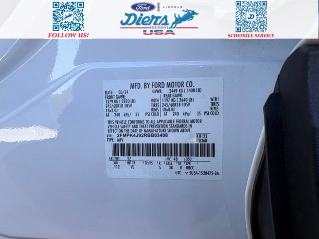 Certified 2024 Ford Edge SEL w/ Convenience Package AWD/4WD image 13