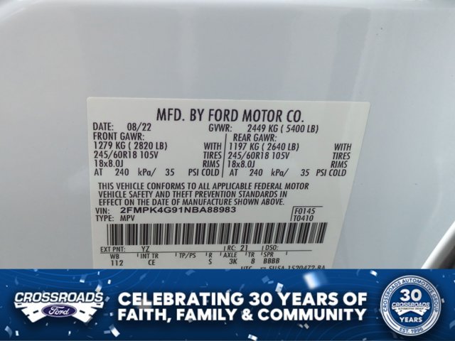 Certified 2022 Ford Edge SE AWD/4WD image 36
