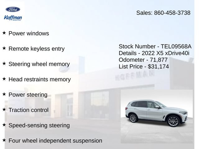Used 2022 BMW X5 xDrive40i w/ Premium Package AWD/4WD image 25