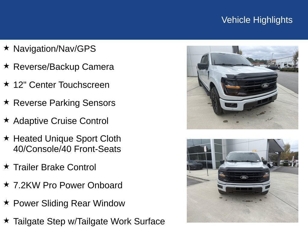 Certified 2024 Ford F150 XLT w/ Equipment Group 302A MID AWD/4WD image 29