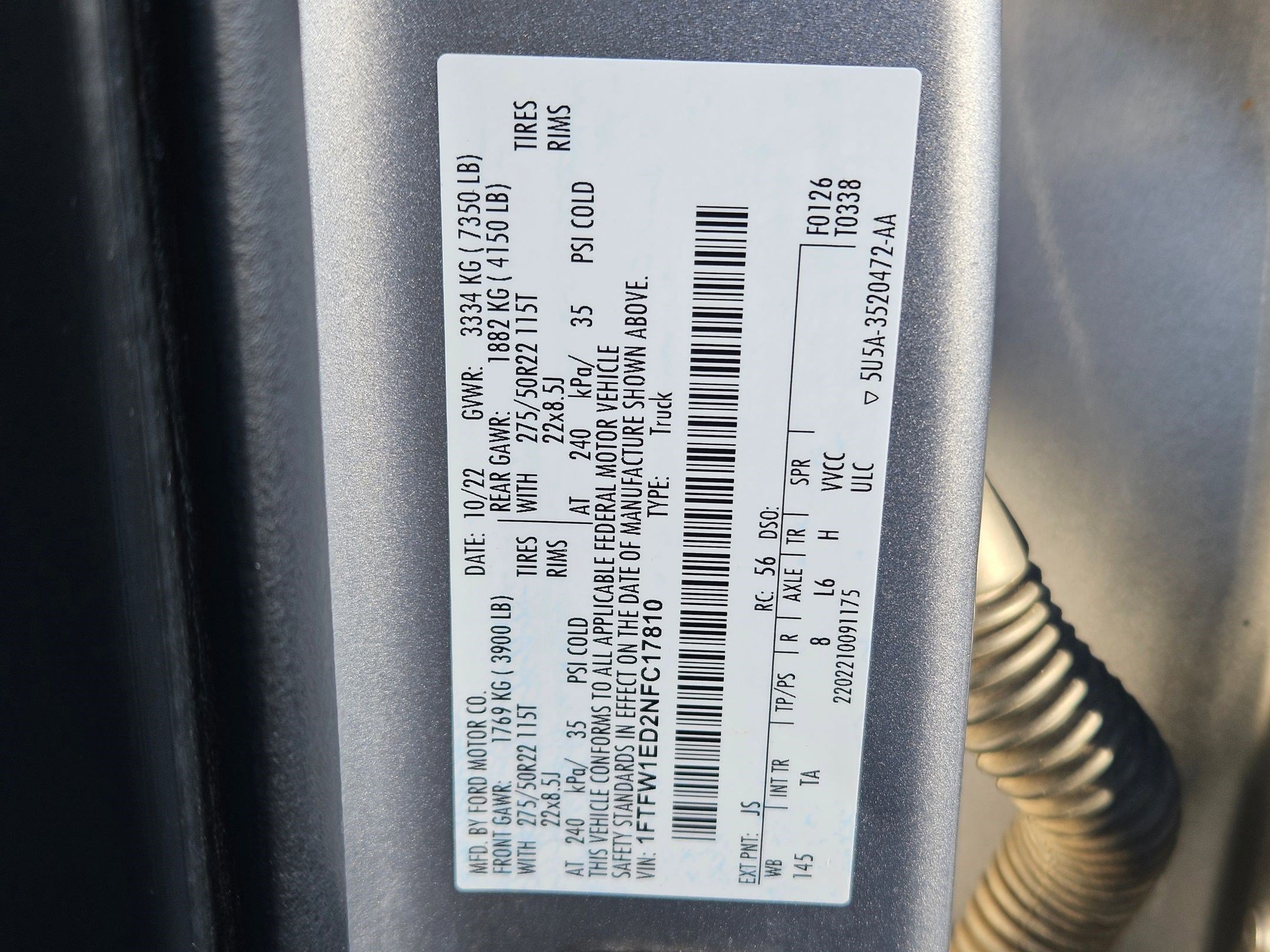Certified 2022 Ford F150 Limited AWD/4WD image 38
