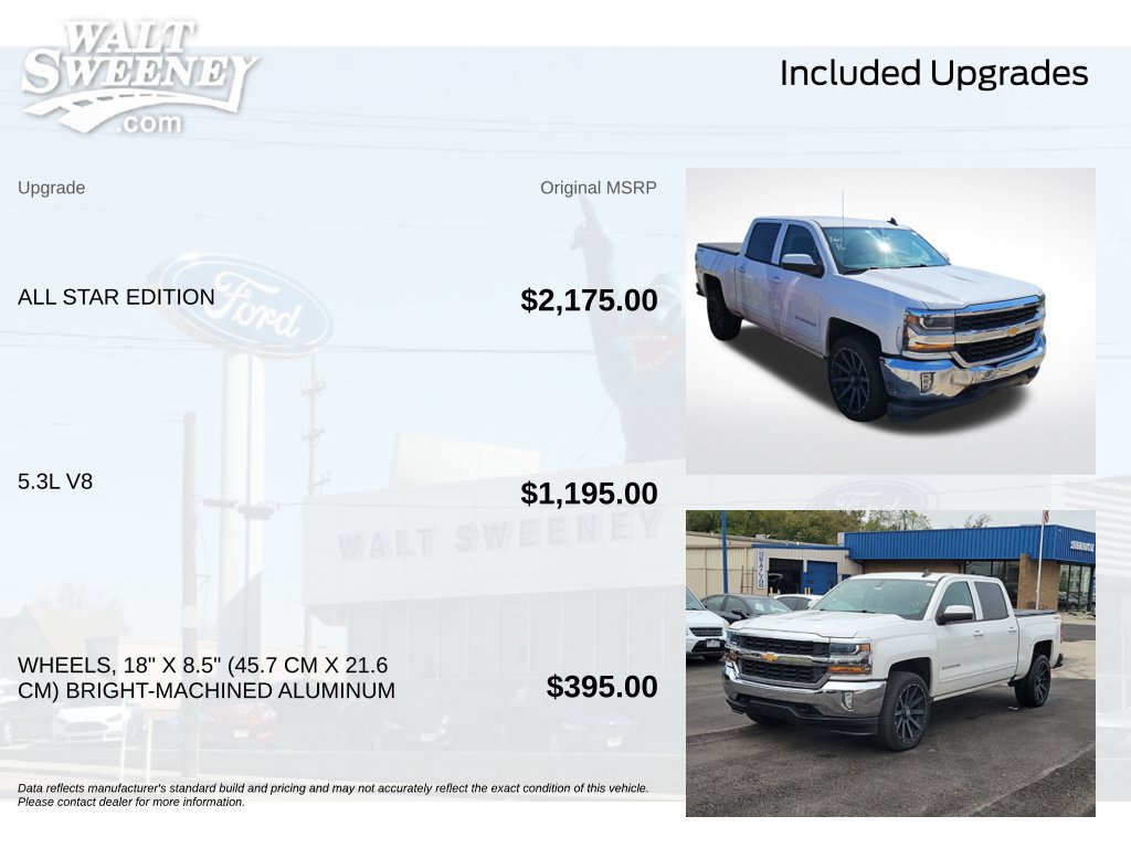 Used 2018 Chevrolet Silverado 1500 LT w/ All Star Edition AWD/4WD image 12