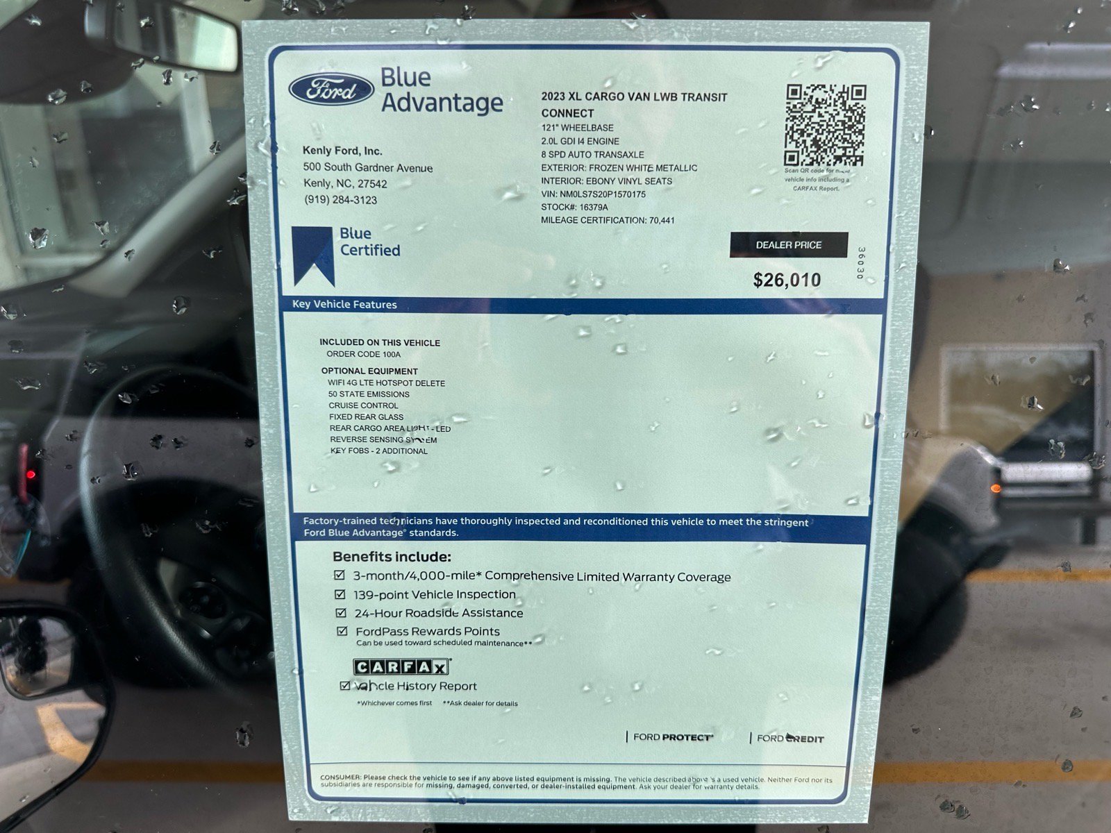 Certified 2023 Ford Transit Connect XL FWD image 4