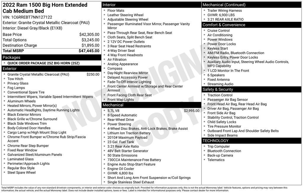 Used 2022 RAM 1500 Big Horn image 9