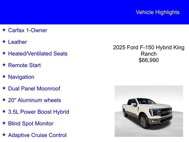 Certified 2025 Ford F150 King Ranch w/ FX4 Off-Road Package image 5