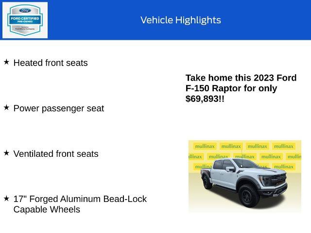 Certified 2023 Ford F150 Raptor AWD/4WD image 20