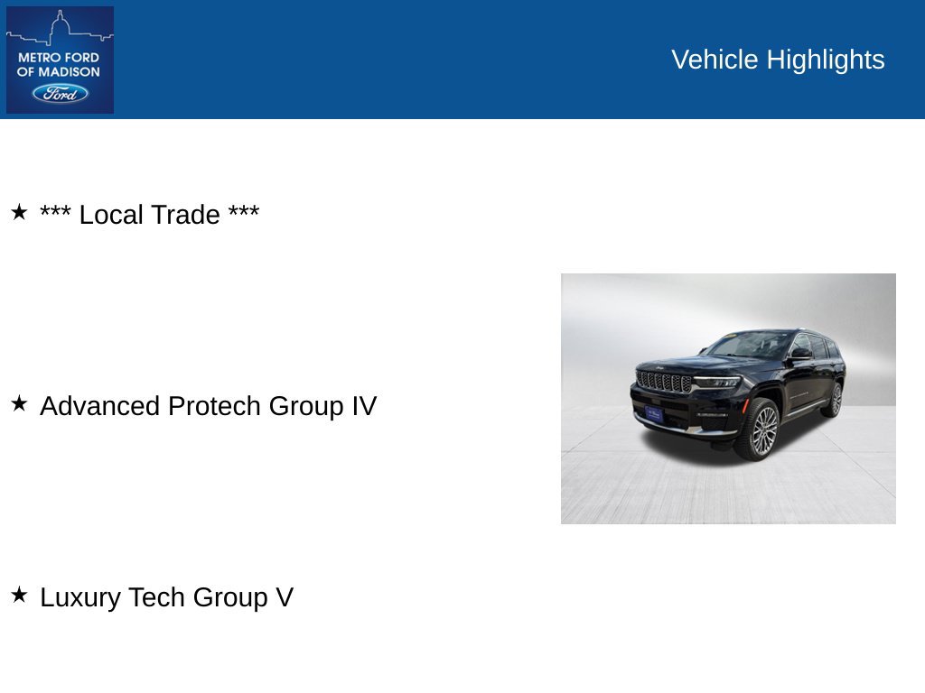 Used 2021 Jeep Grand Cherokee L Summit AWD/4WD image 2