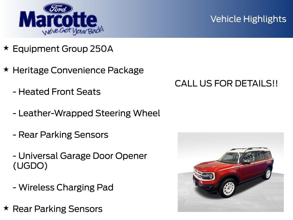Certified 2023 Ford Bronco Sport Heritage w/ Heritage Convenience Package AWD/4WD image 8