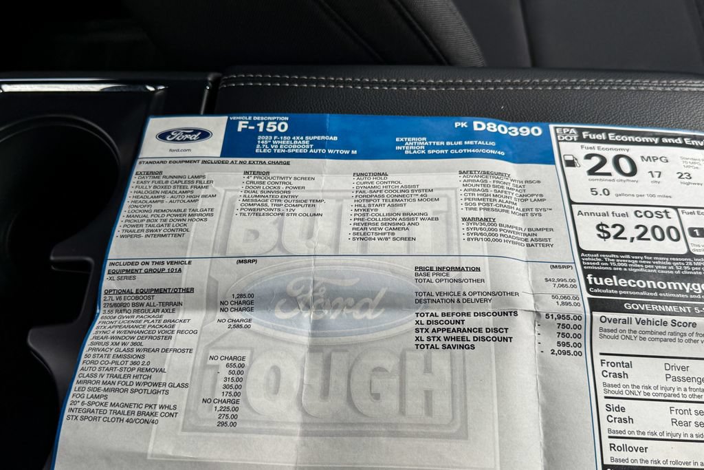 Certified 2023 Ford F150 XL w/ STX Appearance Package AWD/4WD image 34