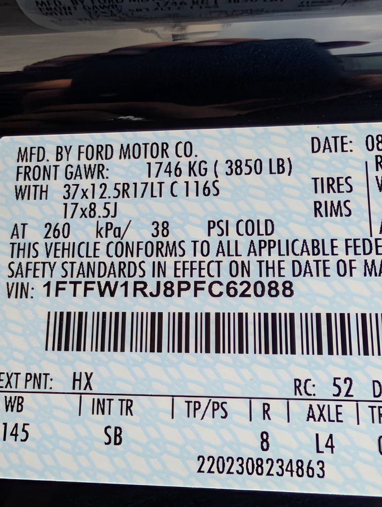 Certified 2023 Ford F150 Raptor w/ Equipment Group 802A Raptor R AWD/4WD image 28
