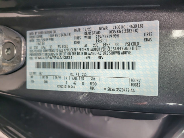 Certified 2024 Ford Escape ST-Line Elite w/ Premium Technology Package AWD/4WD image 27