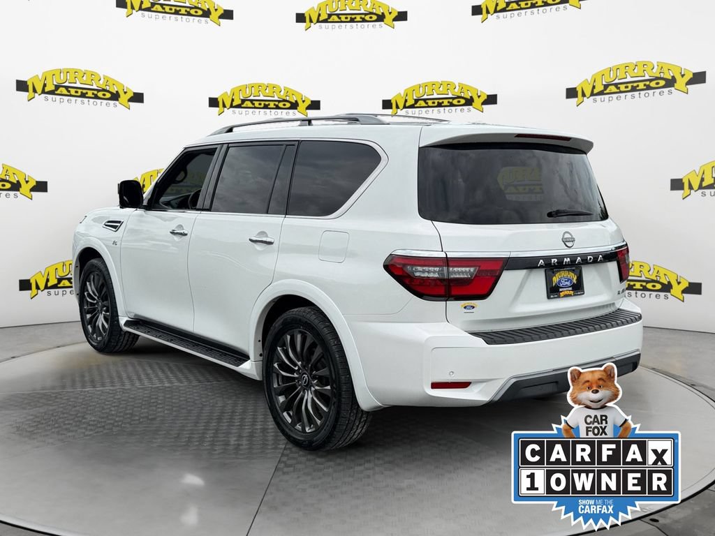 Used 2022 Nissan Armada Platinum w/ Captain's Chairs Package RWD image 3