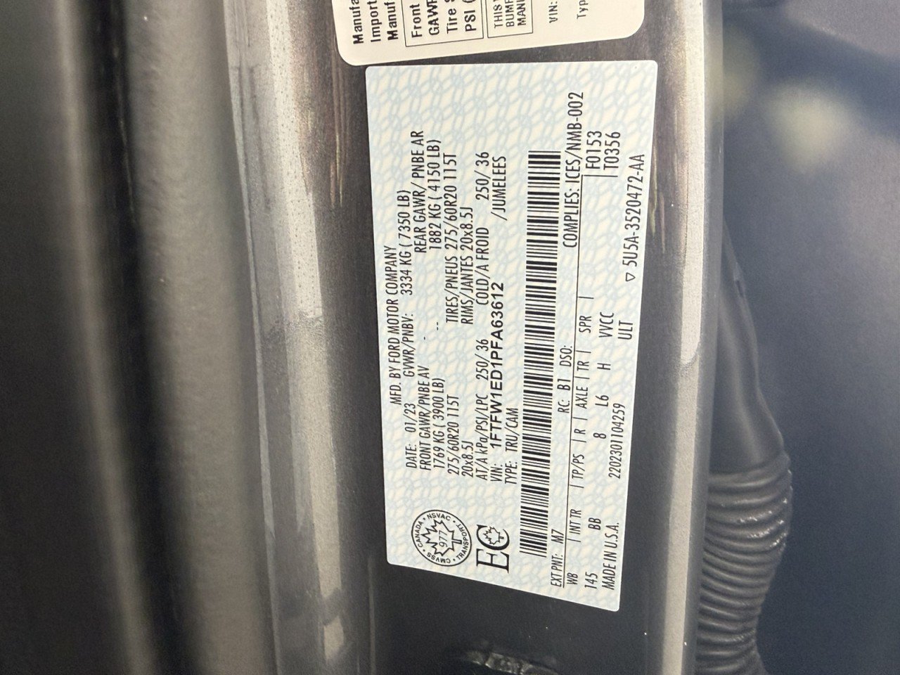 Certified 2023 Ford F150 Platinum AWD/4WD image 24