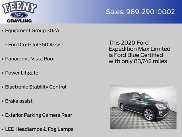 Certified 2020 Ford Expedition Max Limited w/ Equipment Group 302A AWD/4WD image 13