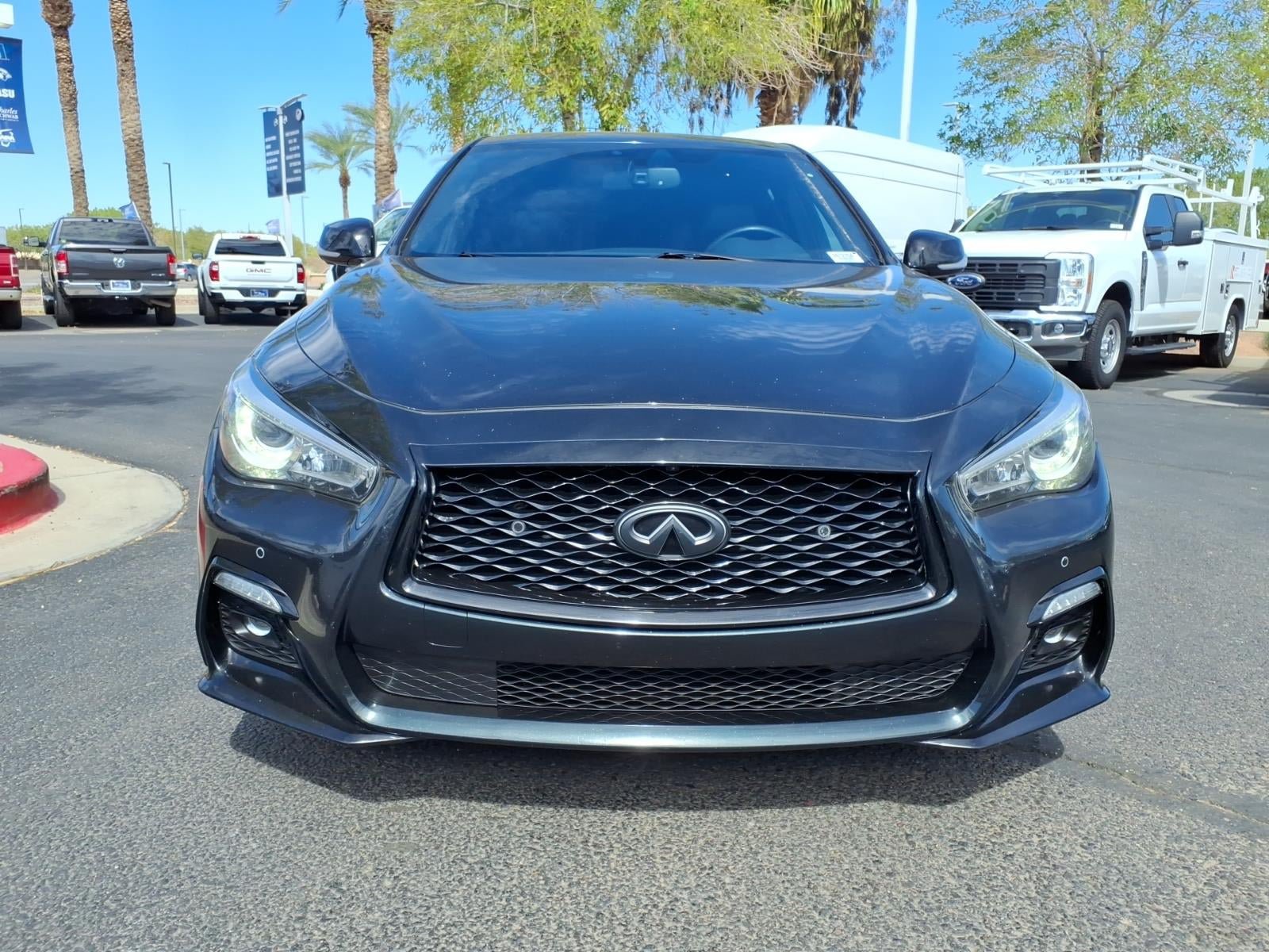 Used 2023 INFINITI Q50 Red Sport 400 w/ Black Opal Edition RWD image 2