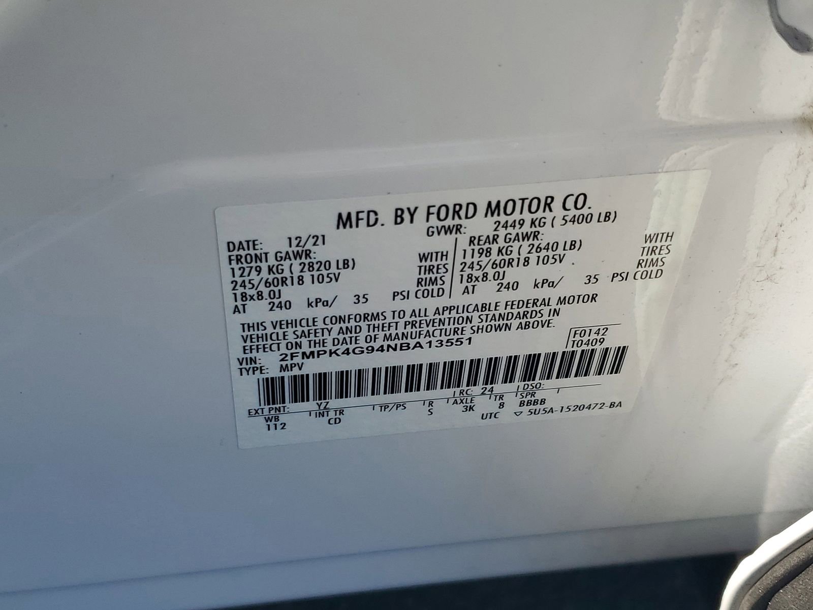 Certified 2022 Ford Edge SE AWD/4WD image 28