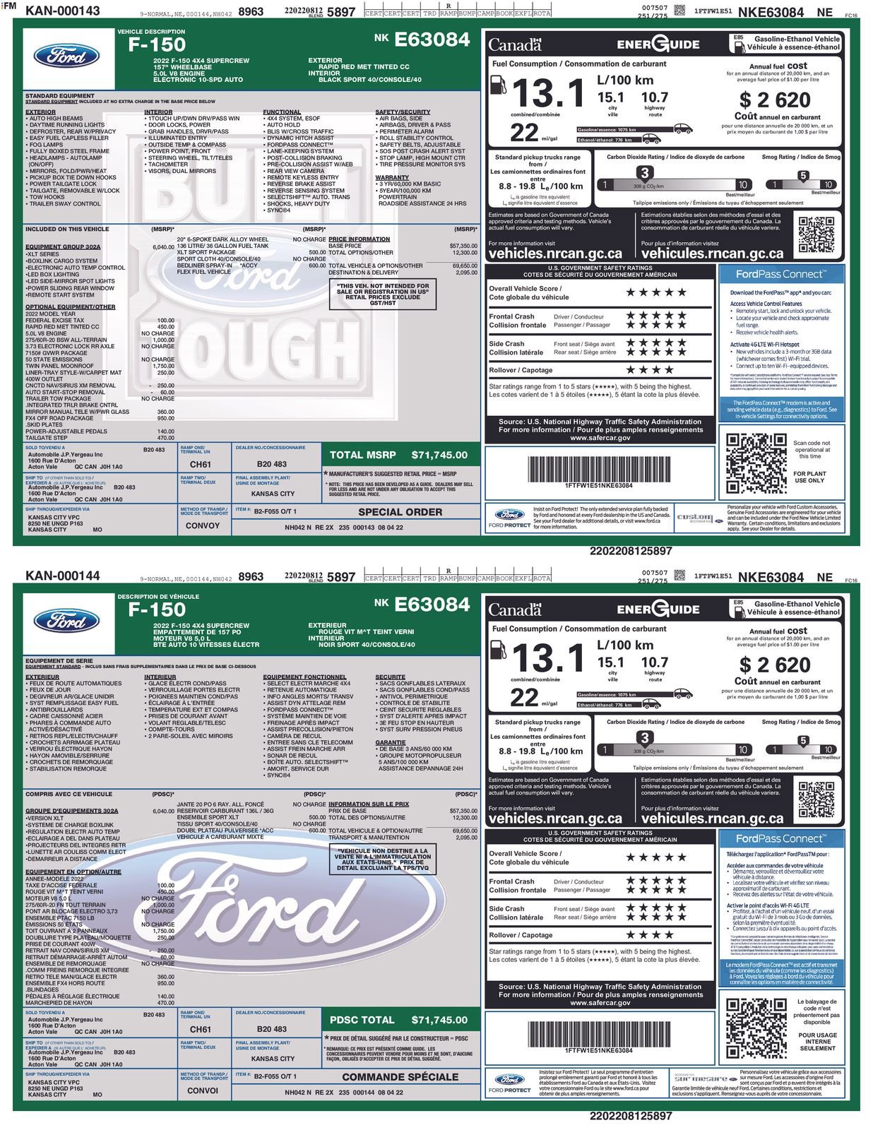 Certified 2022 Ford F150 XLT w/ Equipment Group 302A High image 4
