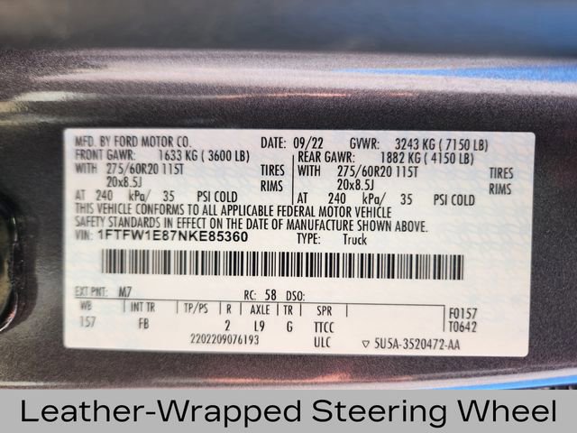 Certified 2022 Ford F150 XLT w/ Equipment Group 302A High image 27