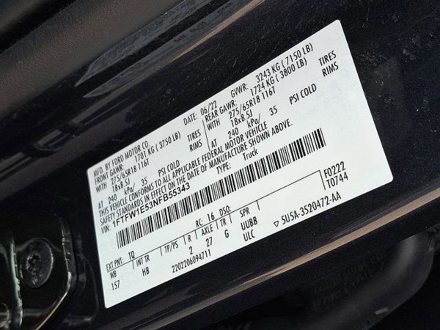 Certified 2022 Ford F150 Lariat w/ Tow Technology Package AWD/4WD image 28