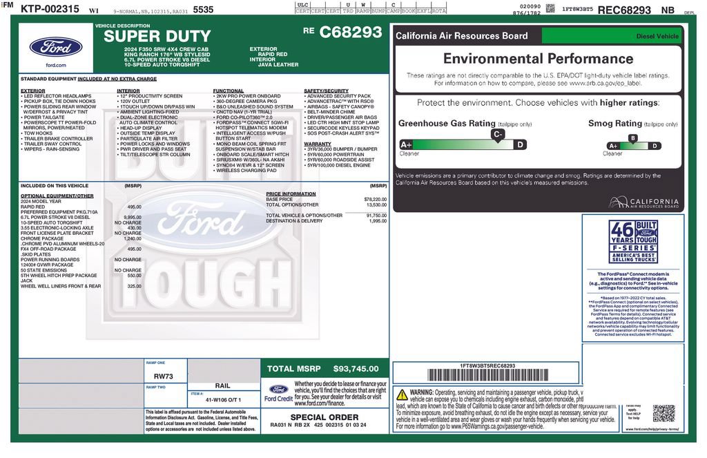 Certified 2024 Ford F350 King Ranch w/ Chrome Package AWD/4WD image 12