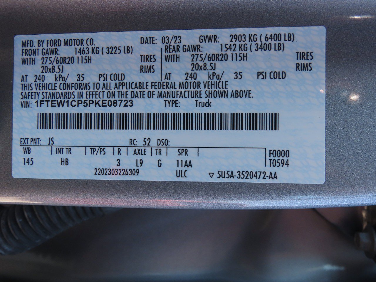 Certified 2023 Ford F150 Lariat w/ Trailer Tow Package RWD image 33