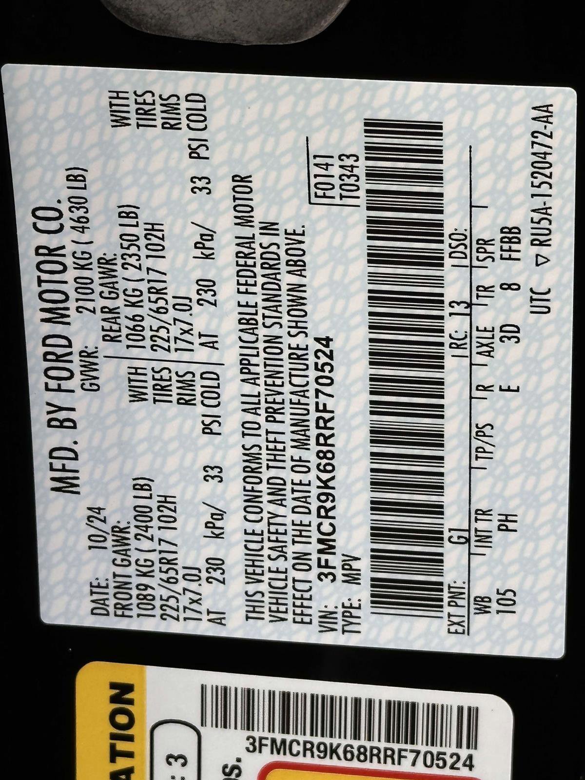 Certified 2024 Ford Bronco Sport Free Wheeling w/ Convenience Package image 33