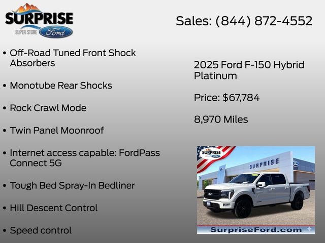Certified 2025 Ford F150 Platinum w/ Equipment Group 702A High AWD/4WD image 24