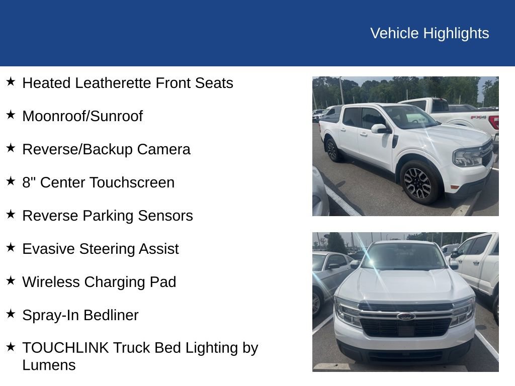 Certified 2022 Ford Maverick Lariat w/ Lariat Luxury Package FWD image 9