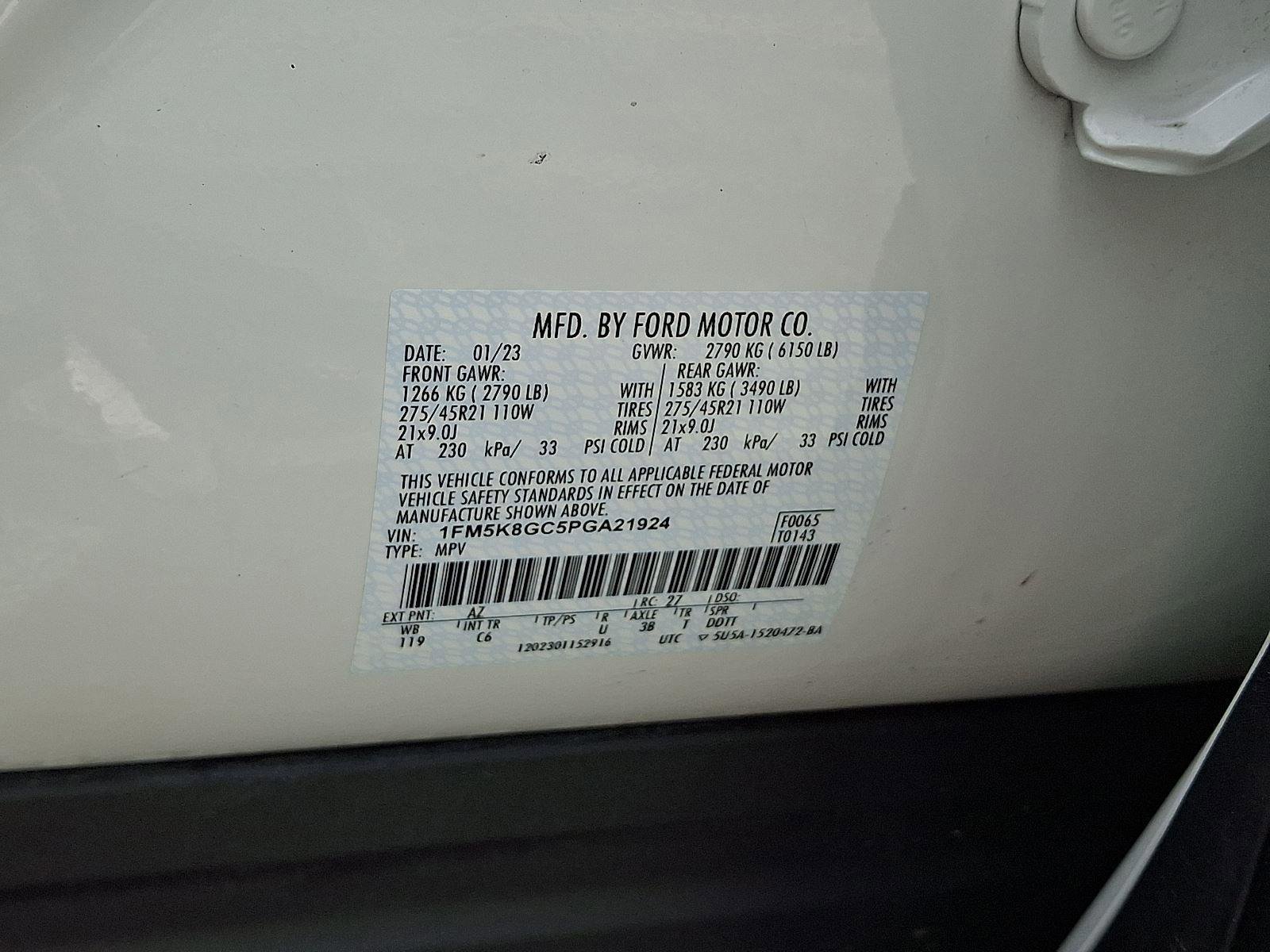 Certified 2023 Ford Explorer ST w/ Equipment Group 401A AWD/4WD image 29