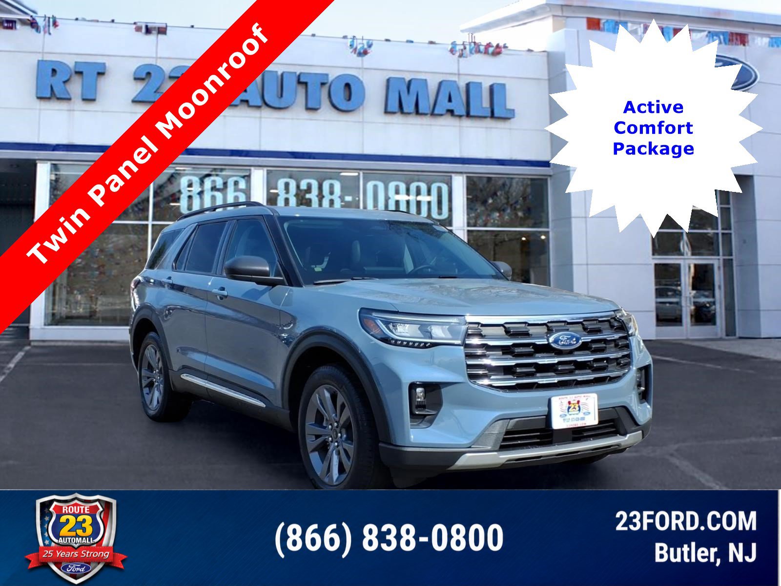 Certified 2025 Ford Explorer Active w/ Active Comfort Package AWD/4WD image 1