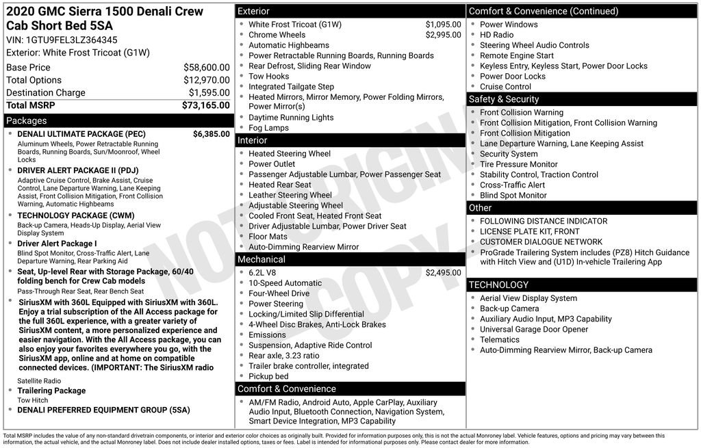 Used 2020 GMC Sierra 1500 Denali w/ Denali Ultimate Package AWD/4WD image 24