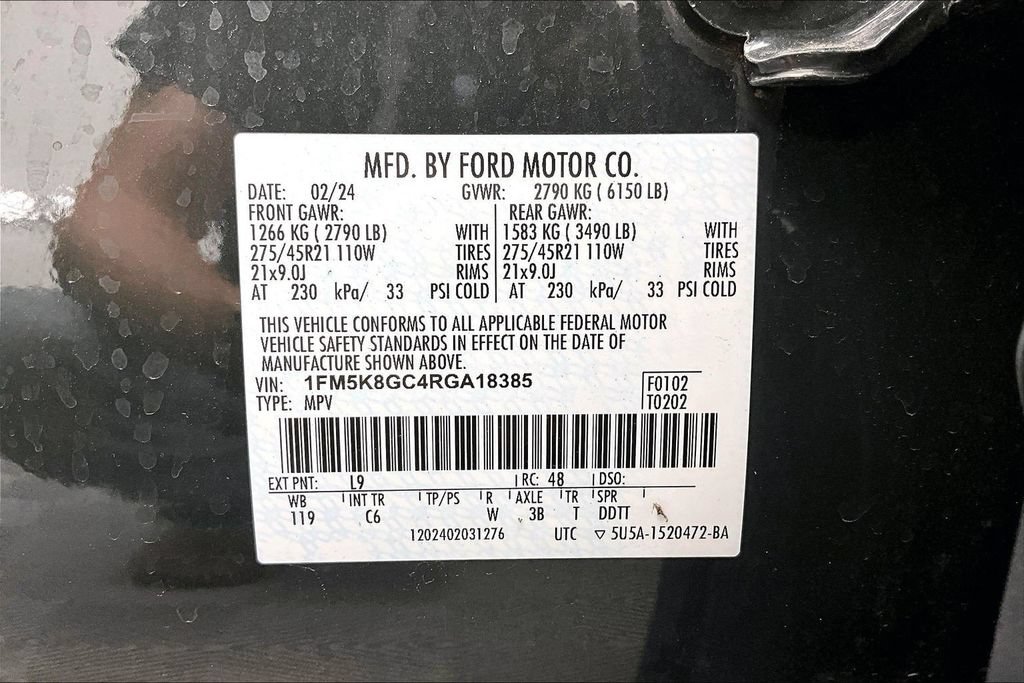 Certified 2024 Ford Explorer ST w/ Equipment Group 401A AWD/4WD image 36