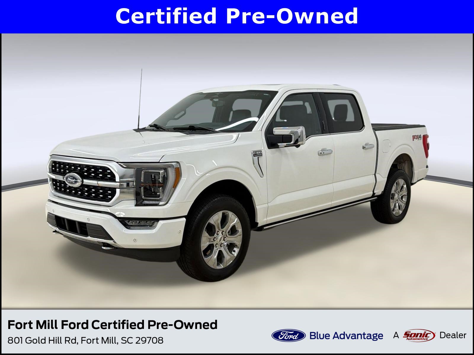 Certified 2023 Ford F150 Platinum w/ Equipment Group 701A High