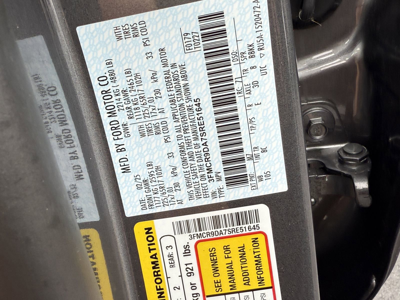 Certified 2025 Ford Bronco Sport Badlands AWD/4WD image 30