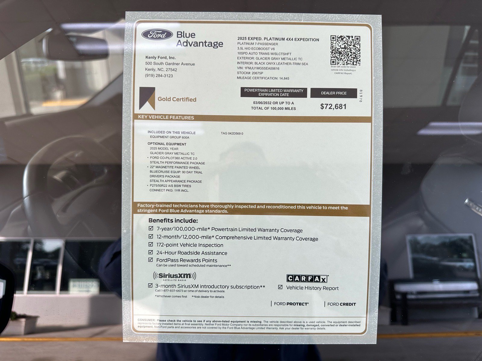 Certified 2025 Ford Expedition Platinum w/ Stealth Performance Package AWD/4WD image 5