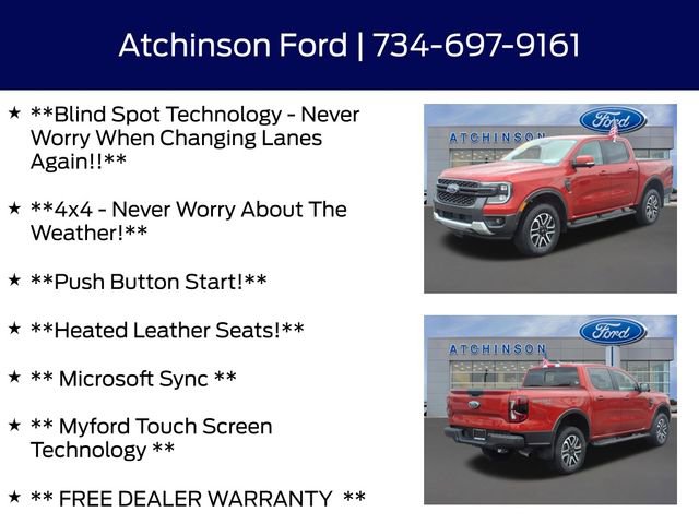 Certified 2024 Ford Ranger Lariat AWD/4WD image 9