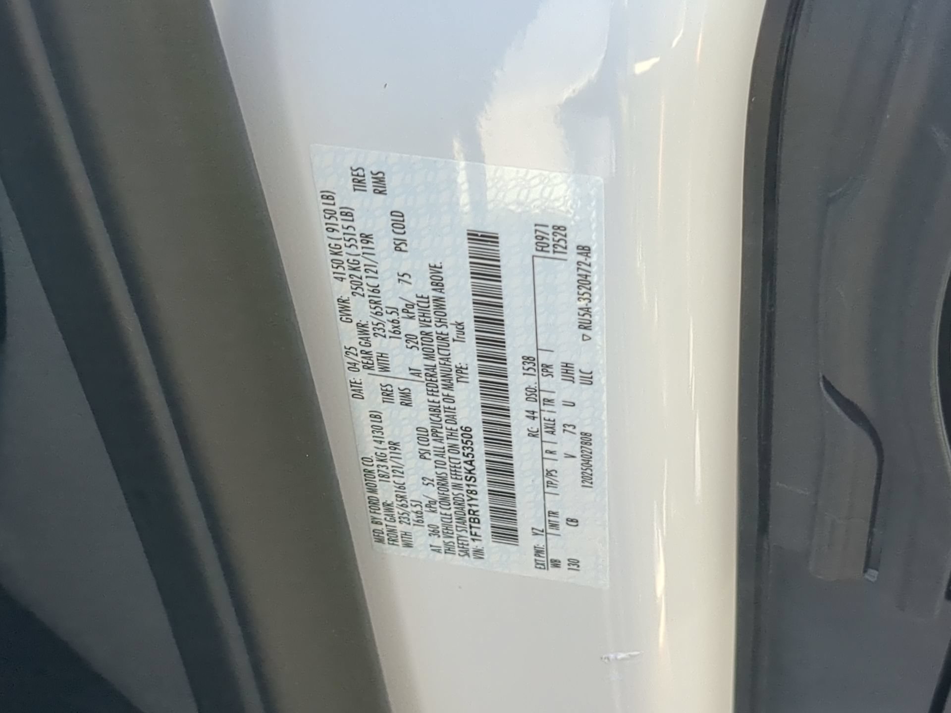 Certified 2025 Ford Transit 250 Low Roof w/ Exterior Upgrade Package RWD image 69
