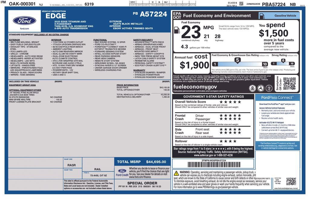 Certified 2023 Ford Edge Titanium image 27
